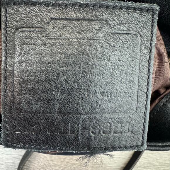Coach Vintage Legacy Purse Black Leather Handbag Crossbody Flap 9821 - Picture 3 of 13